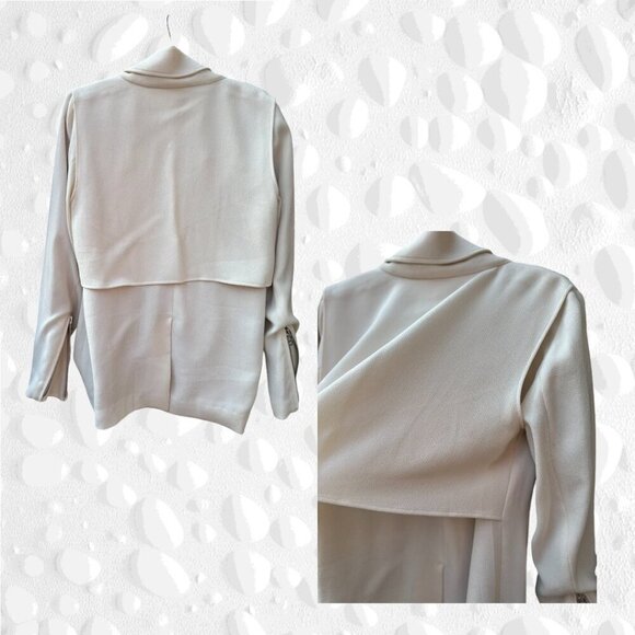 Aritzia Wilfred Mayet Jacket - Ivory/Silver - Medium - Like New - Picture 4 of 11